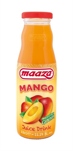 MAAZA GLAS FLES 12X33CL MANGO