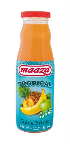 MAAZA GLAS FLES 12X33CL TROPICAL