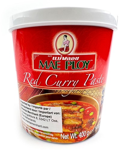 CURRY PASTE RED 400G PER STUK