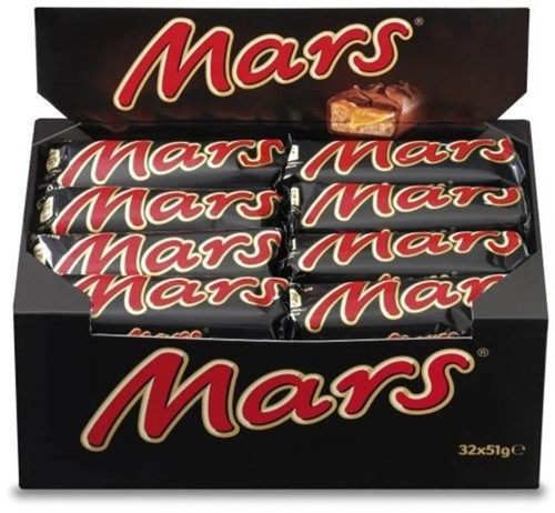 MARS CHOCOLADE SINGLE PACK 32X51G PER DOOS