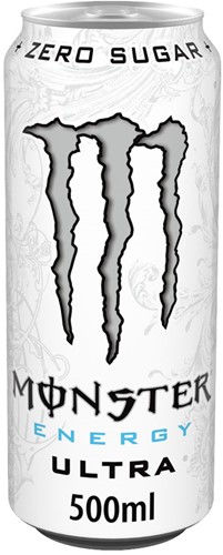 MONSTER 12X50CL ENERGY ULTRA WIT BLIK   