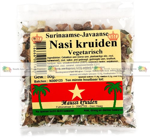 NASI KRUIDEN MAUSSI 20X50G PER TRAY