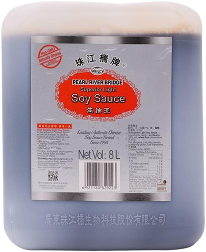 PEARL R.B (groot) LIGHT SOY SAUCE 8LTR