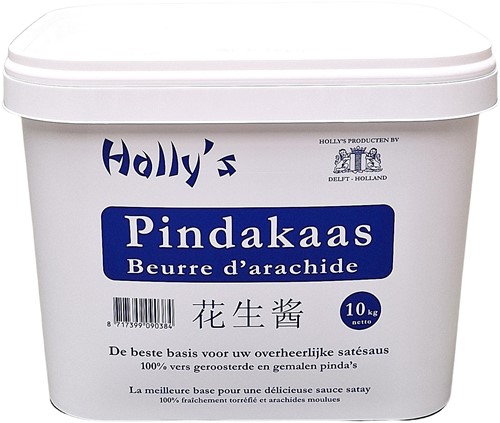 PINDAKAAS HOLLY'S 10KG PER EMMER