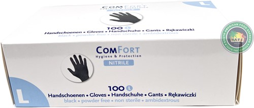 HANDSCHOEN ZWART LATEX MAAT: L 100ST PER DOOS-2
