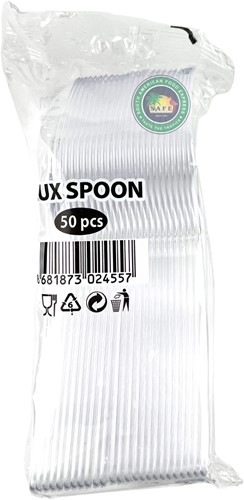 PLASTIC LEPELS TRANSPARANT 50ST PER PAK