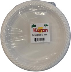 PLASTIC BORDEN PLAT 1-VAKS 100ST Ø22CM PER PAK 