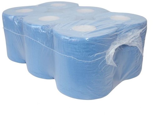 MIDI POETSROL BLAUW 6STUKS PER TRAY