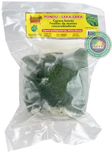 PONDU (CASSAVE LEAVES) DIEPVRIES 500G PER PAK