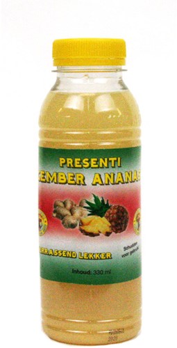 PRESENTI GEMBER-ANANAS 330ML PER FLES