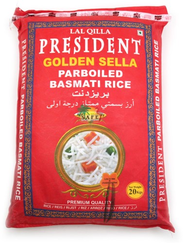 PRESIDENT sella 20KG BASMATI (ROOD)