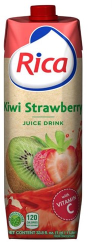 RICA (groot) 12X1LTR KIWI-STRAWBERRY PER TRAY