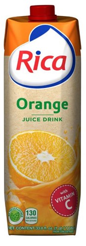 RICA (groot) 12X1LTR ORANGE JUICE PER TRAY