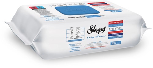 VOCHTIGE DOEKJES SLEEPY BLAUW 100ST PER PAK