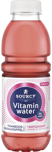 SOURCY VITAMIN WATER FRAMBOOS/GRANAAT 6X50CL PET
