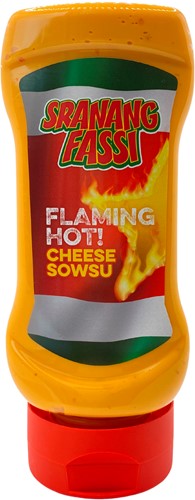 SRANANG FASSI FLAMING HOT CHEESE 350G PER FLES
