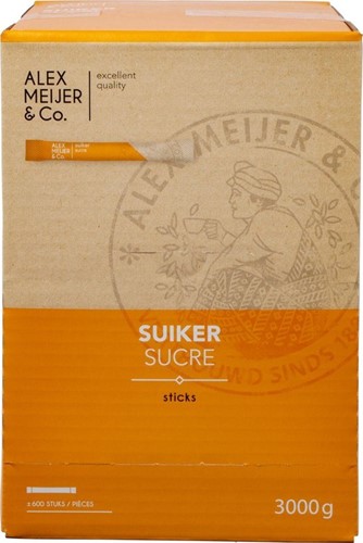 SUIKERSTICKS ALEX MEIJER 600X4G PER DOOS