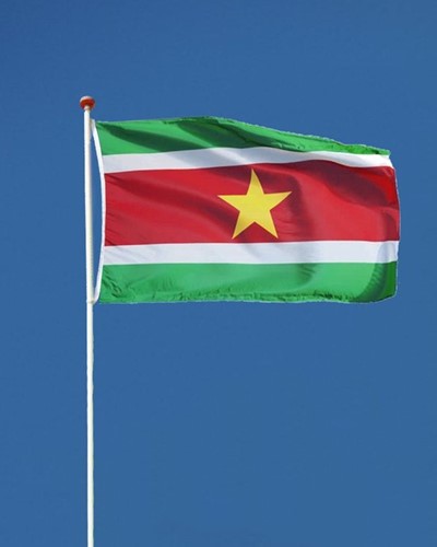 SURINAAMSE VLAG 1500MMX900MM PER STUK
