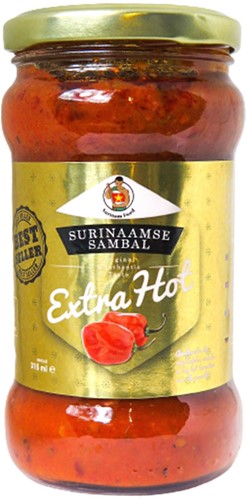 SURINAM EXTRA HOT SAMBAL 315ML PER POT