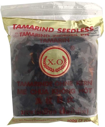 TAMARINDE PASTA XO ZONDER PIT 200G PER PAK