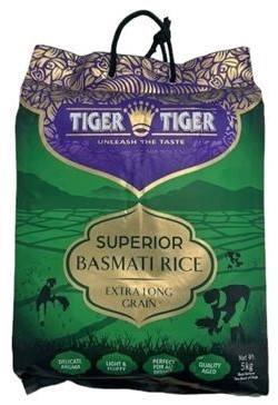TIGER TIGER BASMATI 5KG PER ZAK