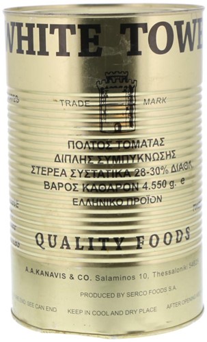 TOMATENPUREE WHITE TOWER 4550G PER BLIK