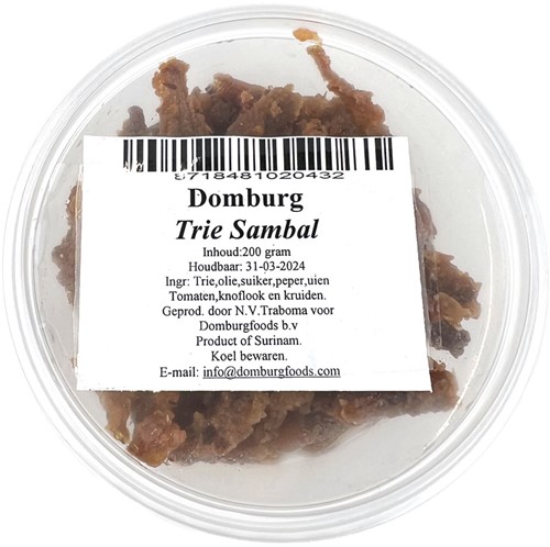 TERIESAMBAL 200GR DOMBURG PER STUK