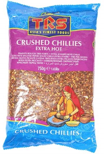 CHILLI CRUSHED TRS EXTRA HOT 750G PER PAK 