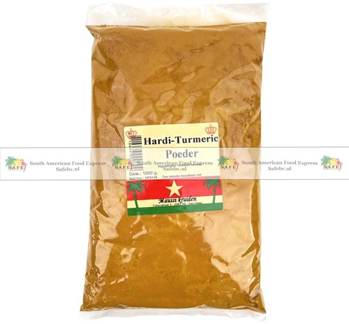 TURMERIC/HALDI MAUSSI GEMALEN 1KG PER PAK