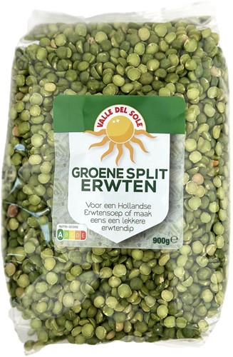 GROENE SPLIT ERWTEN VDS 900G PER PAK
