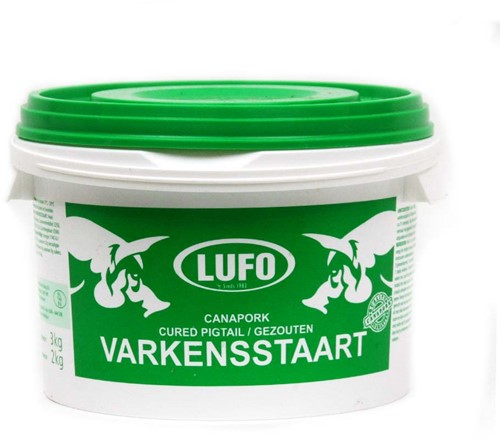 VARKENSSTAART LUFO 2KG (MIDDEL) PER EMMER 