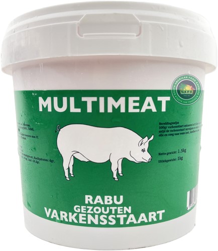 VARKENSSTAART MULTI MEAT 1KG PER EMMER