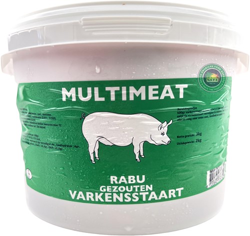 VARKENSSTAART MULTI MEAT 2KG PER EMMER