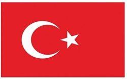 VLAG TURKIJE 150CMX90CM PER STUK