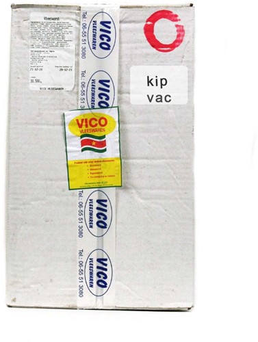 VLEESWORST KIP (VACUUM) vico 10 KG PER DOOS