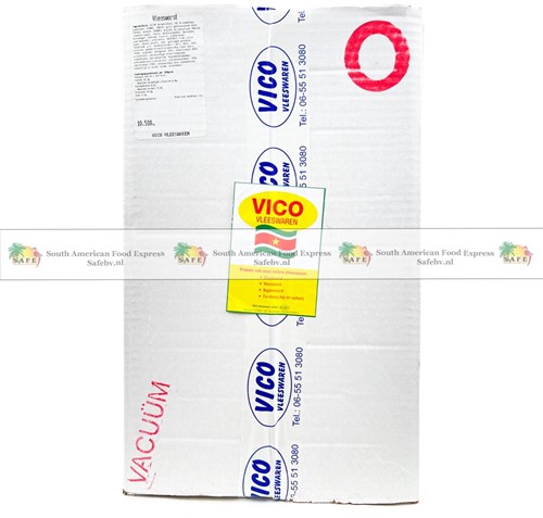 VLEESWORST (VACUUM) RUND/VARKEN MIX VICO 10KG PER DOOS