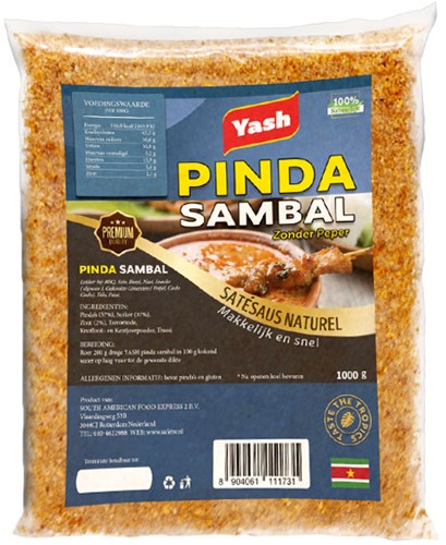 PINDASAMBEL yash 1KG BLAUW (ZONDER PEPER)