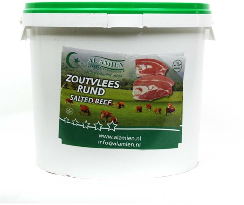 ZOUTVLEES AL AMIEN HALAL 12.5KG PER EMMER
