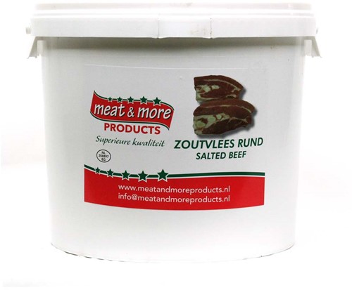 ZOUTVLEES MEAT & MORE 12,5KG (groot) PER EMMER