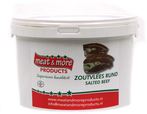 ZOUTVLEES MEAT & MORE 2KG (middel) PER EMMER